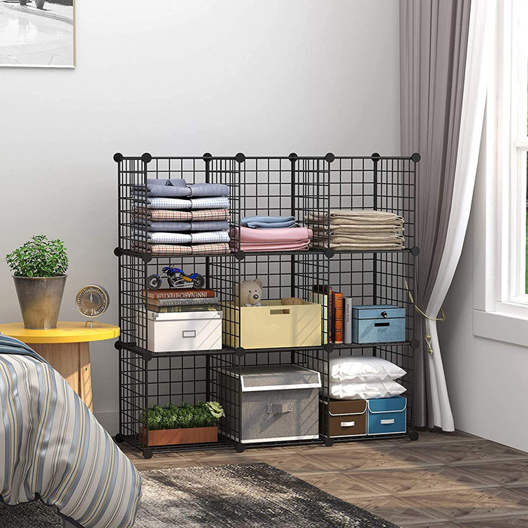 Wire cube store shelving